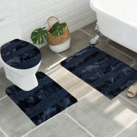 3pcs Luxury Zigzag Pattern Bathroom Mat