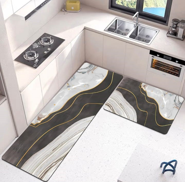 Kitchen Runner Mat 2pcs