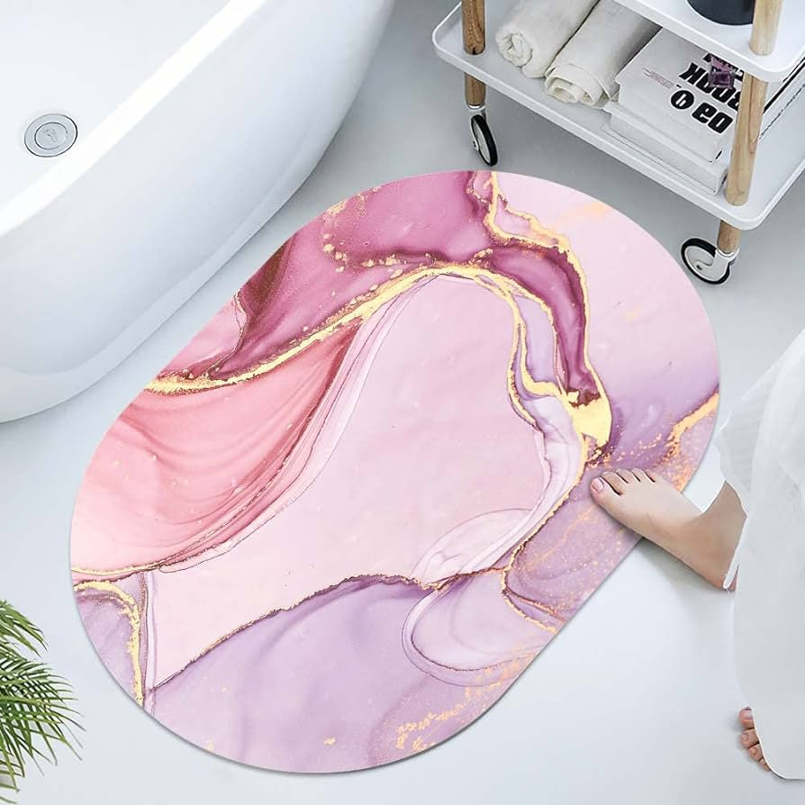 Tiles Bathroom Mat - Super Water Absorbent