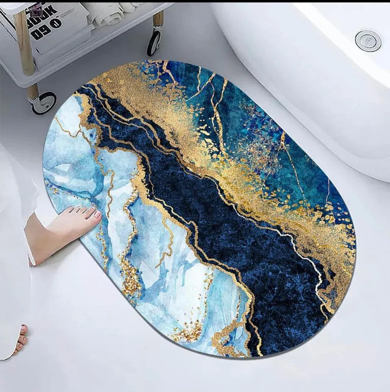 Tiles Bathroom Mat - Super Water Absorbent