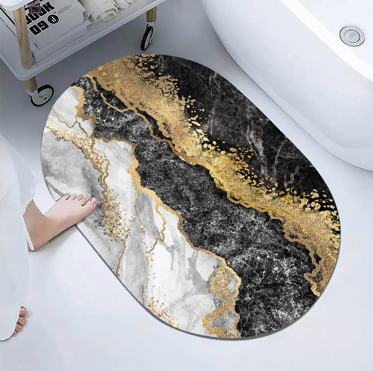 Tiles Bathroom Mat - Super Water Absorbent