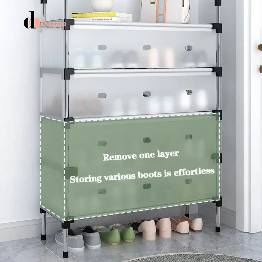 RACK HEAVY DUTY STORAGE STAND FOR SHOES HEELS TOYS & MORE - HALLWAY DORM & GARAGE - 4 to 7 LAYER