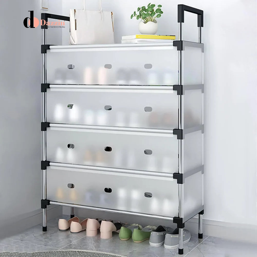 RACK HEAVY DUTY STORAGE STAND FOR SHOES HEELS TOYS & MORE - HALLWAY DORM & GARAGE - 4 to 7 LAYER