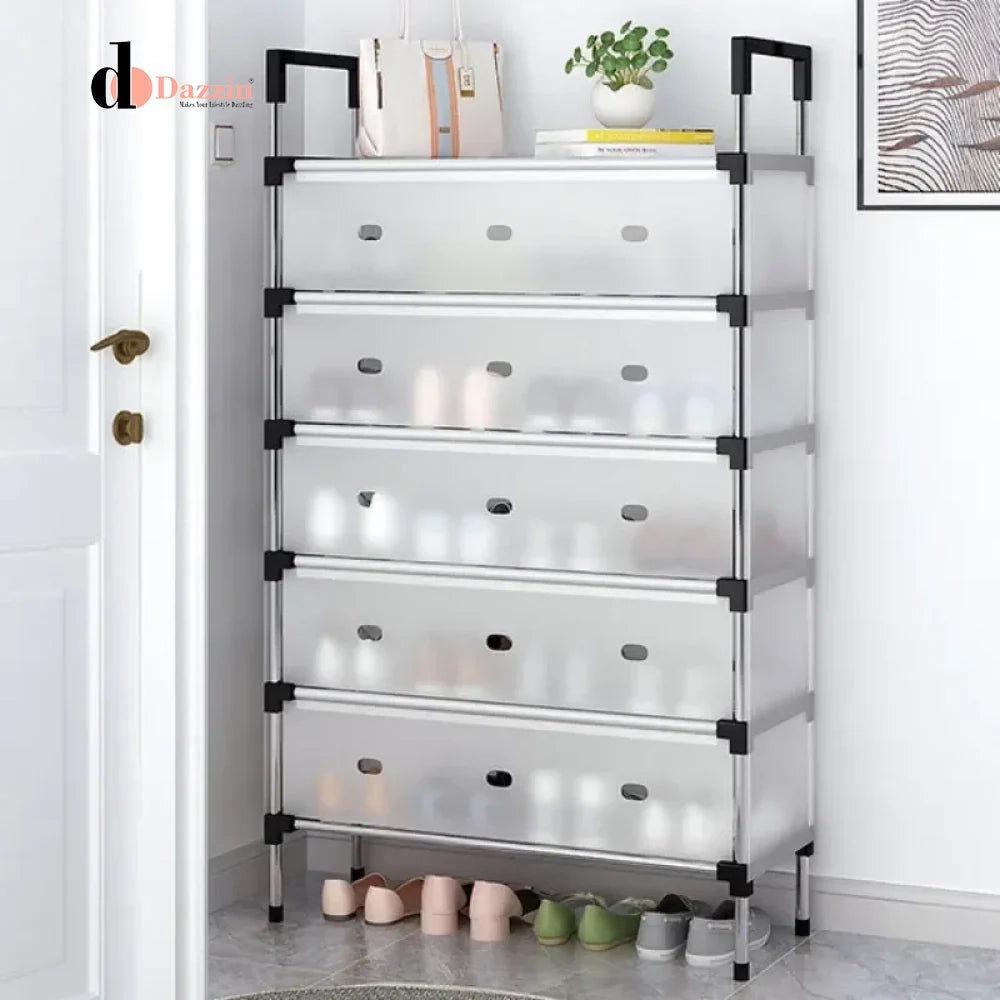 RACK HEAVY DUTY STORAGE STAND FOR SHOES HEELS TOYS & MORE - HALLWAY DORM & GARAGE - 4 to 7 LAYER