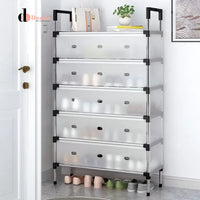 RACK HEAVY DUTY STORAGE STAND FOR SHOES HEELS TOYS & MORE - HALLWAY DORM & GARAGE - 4 to 7 LAYER