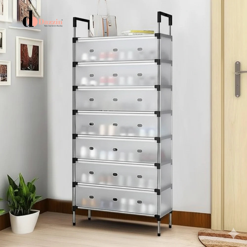 RACK HEAVY DUTY STORAGE STAND FOR SHOES HEELS TOYS & MORE - HALLWAY DORM & GARAGE - 4 to 7 LAYER