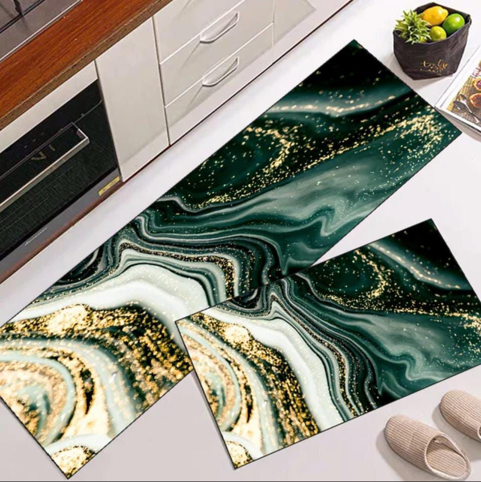 Kitchen Runner Mat 2pcs