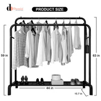 LUXORMOVE METAL CLOTH STAND - DOUBLE POLE