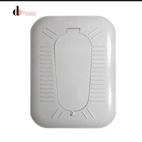 FULLY ENCLOSED SQUAT TOILET COVER WITH FOOT STEP ODOR STOPPER OPEN DESIGN